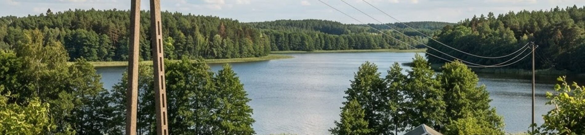 Słup Energa na działce: północ Polski, działki letniskowe i roszczenia poprzedniego właściciela